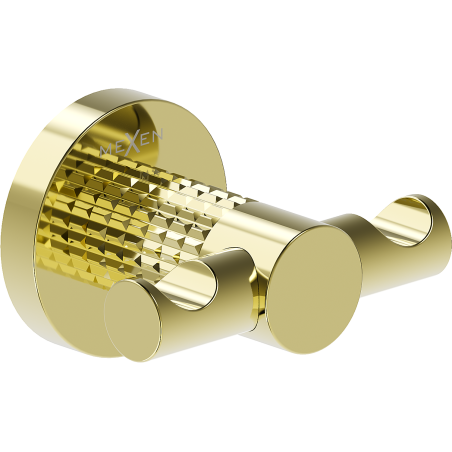 Mexen Triv dubbel handdukshängare, guld - 70A33012-50
