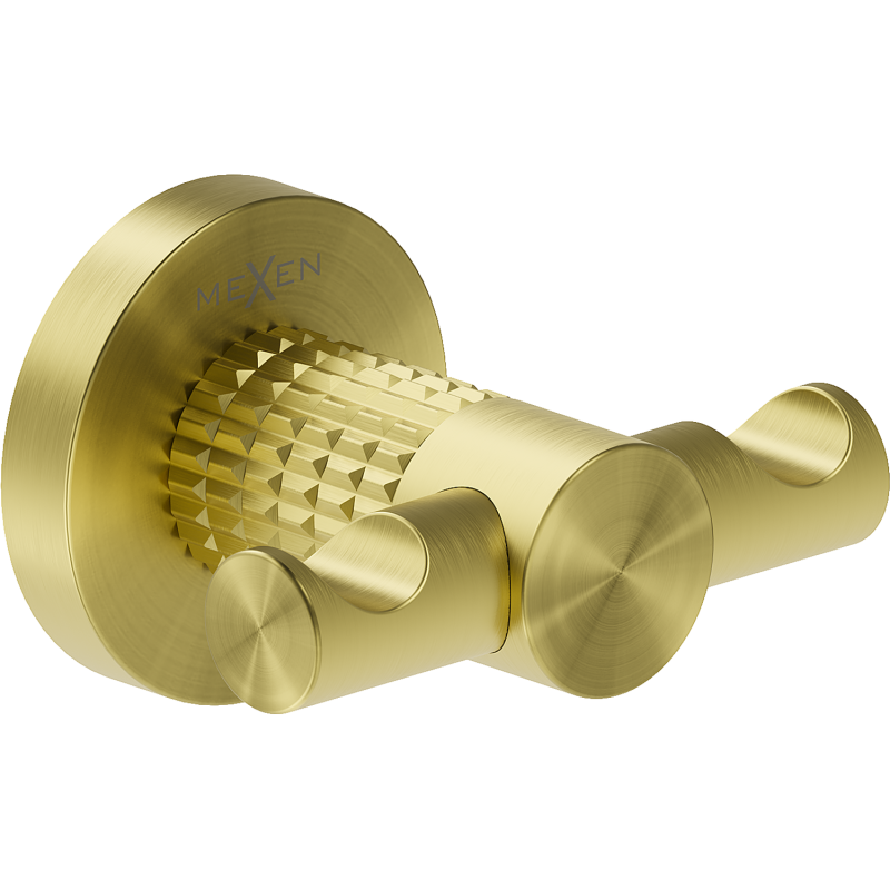 Mexen Triv dubults dvieļu āķis, matēts zelts - 70A33012-55