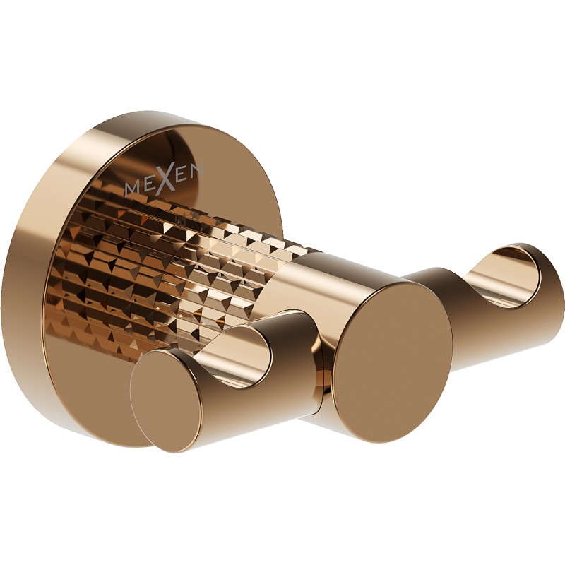 Mexen Triv dubbel handdukshängare, roséguld - 70A33012-60