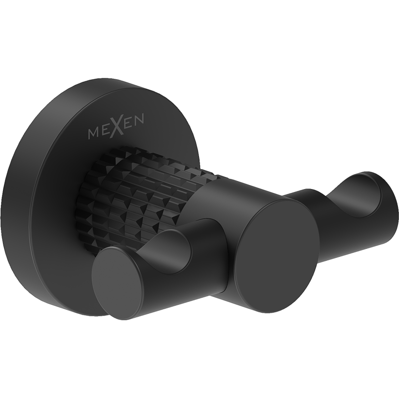 Mexen Triv dubults dvieļu āķis, melns - 70A33012-70