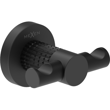 Mexen Triv dubults dvieļu āķis, melns - 70A33012-70