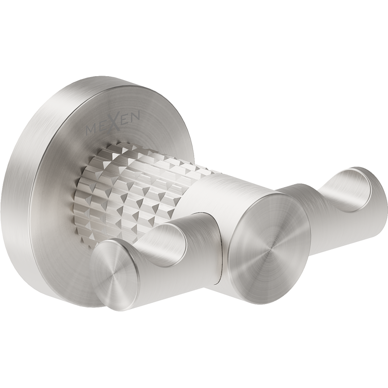 Mexen Triv dubults dvieļu āķis, matēts niķelis - 70A33012-97