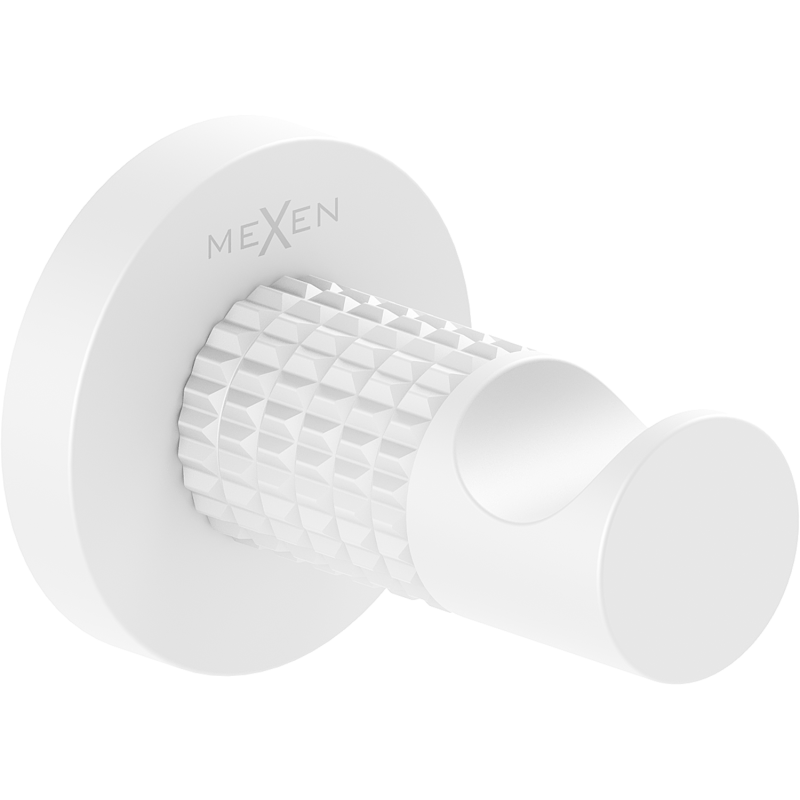 Mexen Triv dvieļu āķis, balts - 70A33011-20