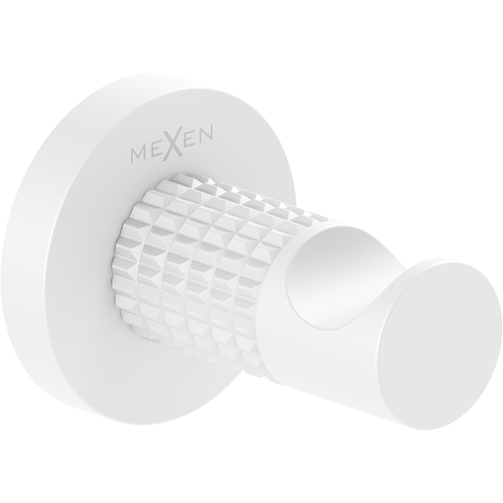 Mexen Triv dvieļu āķis, balts - 70A33011-20