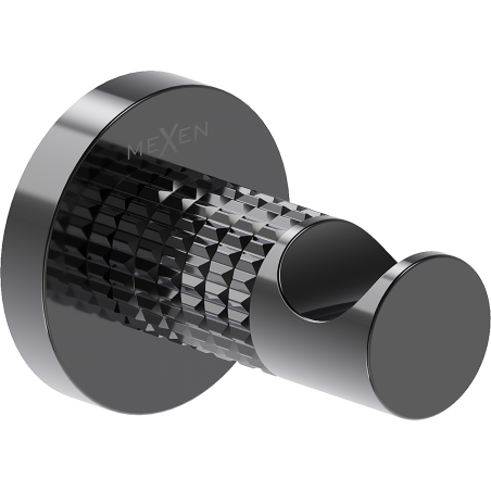 Mexen Triv towel hook, black chrome - 70A33011-73