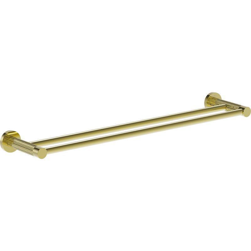 Mexen Triv dubultais dvieļu turētājs, zelta - 70A33047-50