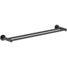 Mexen Triv toallero doble, cromo negro - 70A33047-73