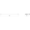 Mexen Triv podwójny wieszak na ręcznik, black chrome - 70A33047-73