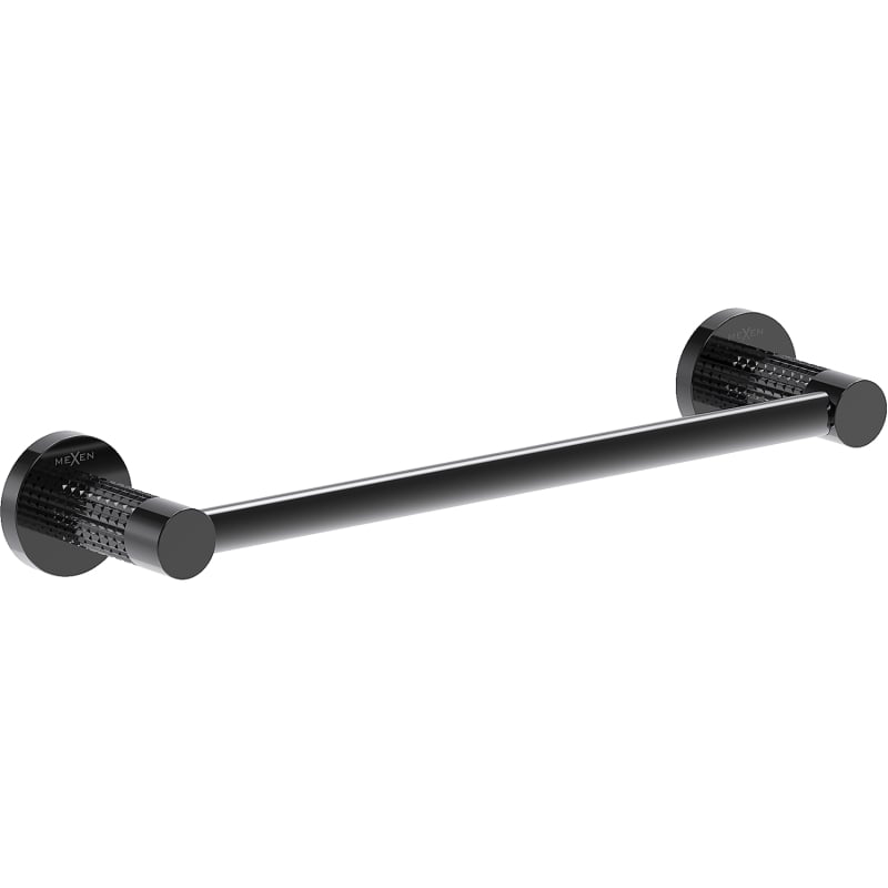 Mexen Triv handdoekhouder, zwarte chroom - 70A33041-73