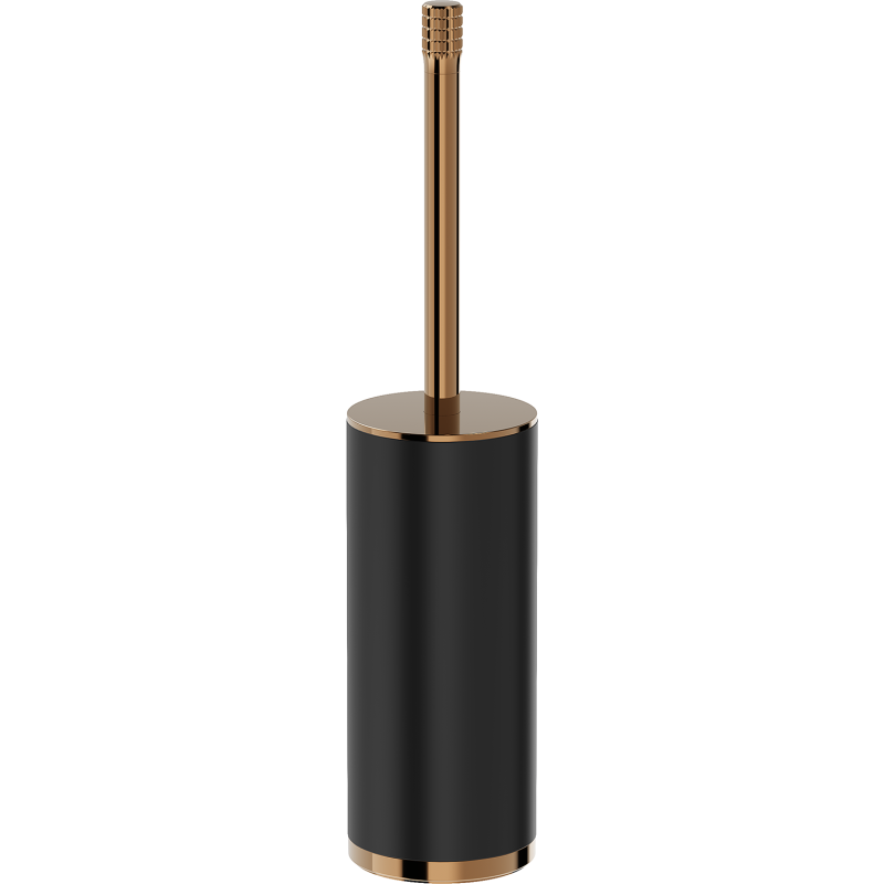 Mexen Triv brīvstāvoša tualetes birste, melna/rozā zelts - 70A33073-60B