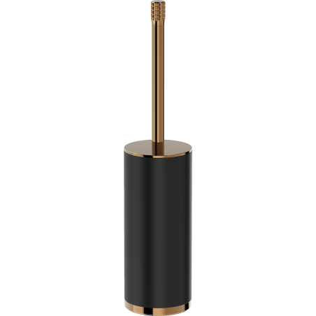 Mexen Triv brīvstāvoša tualetes birste, melna/rozā zelts - 70A33073-60B