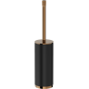 Mexen Triv brīvstāvoša tualetes birste, melna/rozā zelts - 70A33073-60B