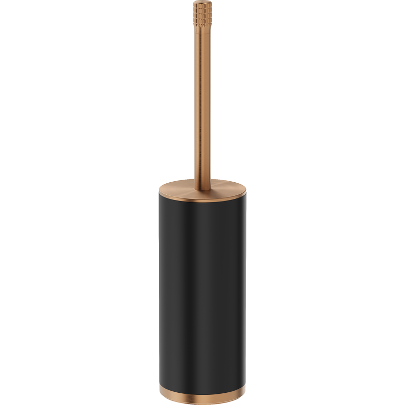 Mexen Triv brīvi stāvoša tualetes birste, melna/birstīta vara - 70A33073-65B