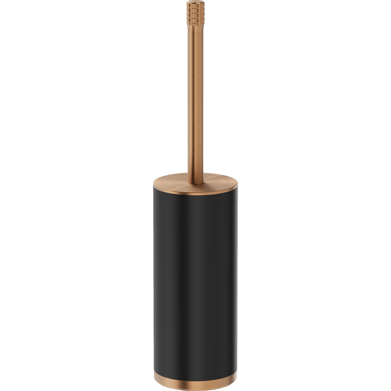 Mexen Triv cepillo de baño de pie, negro/cobre cepillado - 70A33073-65B