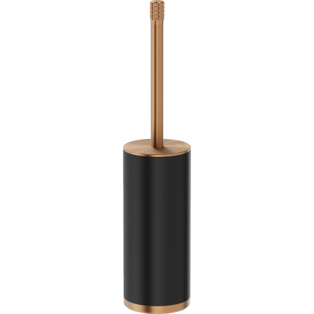 Mexen Triv cepillo de baño de pie, negro/cobre cepillado - 70A33073-65B