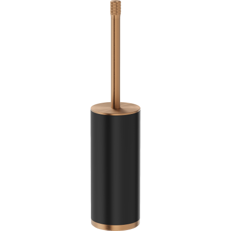 Mexen Triv stehende Toilettenbürste, schwarz/gebürstetes Kupfer - 70A33073-65B