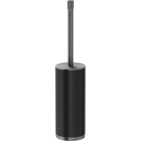 Mexen Triv staande toiletborstel, zwart/gun gray geborsteld - 70A33073-66B
