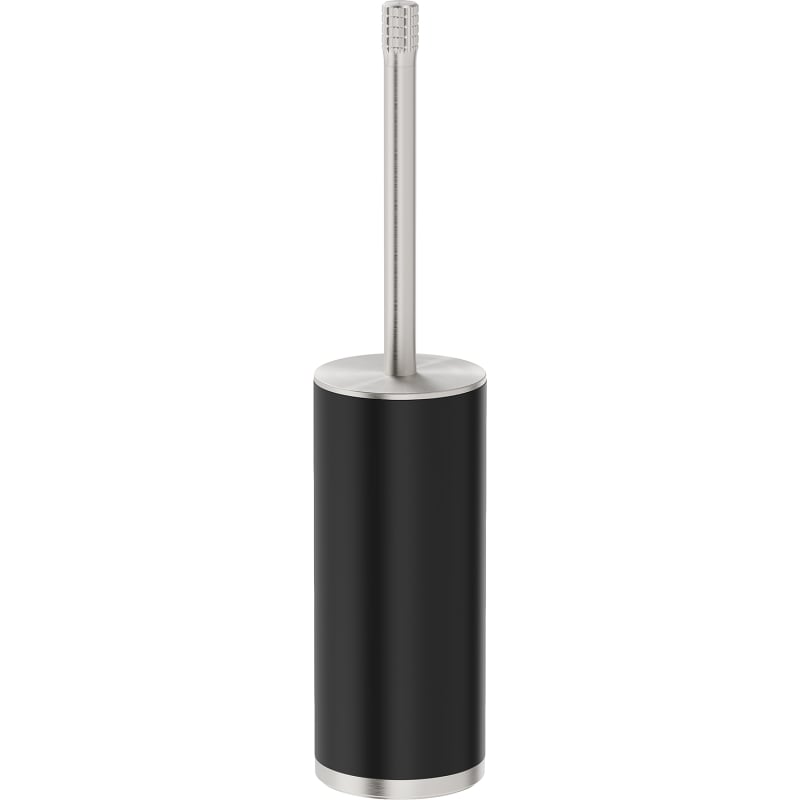 Mexen Triv stehende Toilettenbürste, schwarz/gebürstetes Nickel - 70A33073-97B
