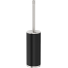 Mexen Triv stehende Toilettenbürste, schwarz/gebürstetes Nickel - 70A33073-97B