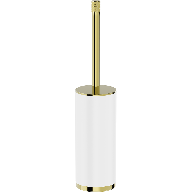 Mexen Triv brīvstāvoša tualetes birste, balta/zeltaina - 70A33073-50W