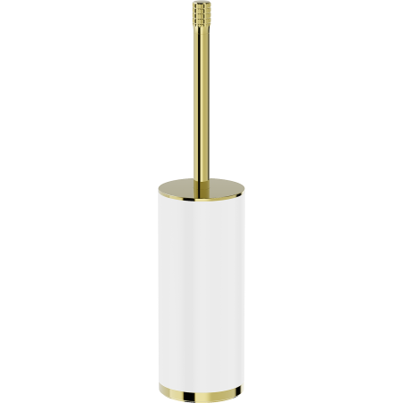 Mexen Triv staande toiletborstel, wit/goud - 70A33073-50W