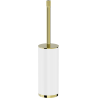 Mexen Triv staande toiletborstel, wit/goud - 70A33073-50W