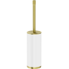 Mexen Triv standing toilet brush, white/gold brushed - 70A33073-55W