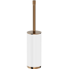 Mexen Triv brīvi stāvoša tualetes birste, balta/rozā zelts - 70A33073-60W