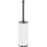 Mexen Triv cepillo de baño de pie, blanco/gris metal cepillado - 70A33073-66W