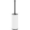 Mexen Triv spazzola per WC autoportante, bianca/grigio canna spazzolato - 70A33073-66W