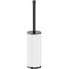 Mexen Triv szczotka toaletowa stojąca, biała/black chrome - 70A33073-73W