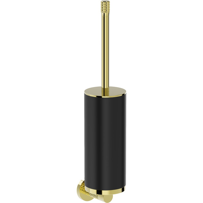 Mexen Triv spazzola per toilette, nero/oro - 70A33071-50B