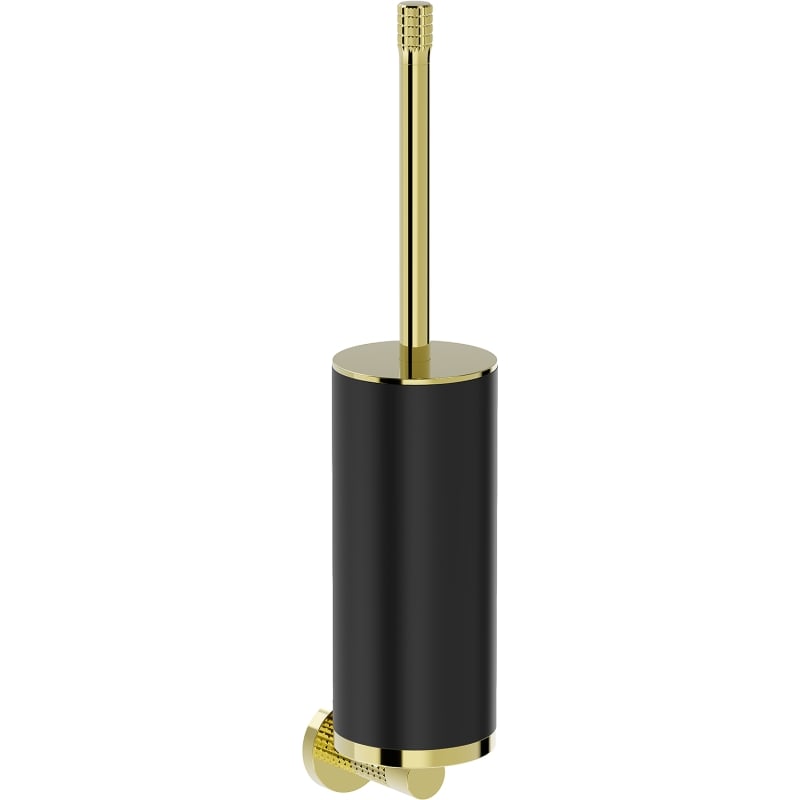 Mexen Triv toilet brush, black/gold - 70A33071-50B