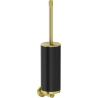 Mexen Triv toilet brush, black/brushed gold - 70A33071-55B