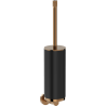 Mexen Triv toilet brush, black/rose gold - 70A33071-60B