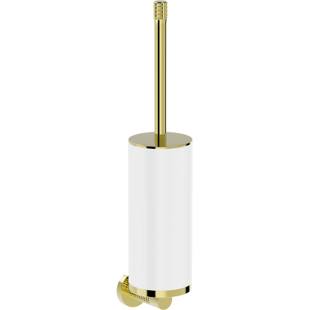 Mexen Triv Toilettenbürste, weiß/gold - 70A33071-50W