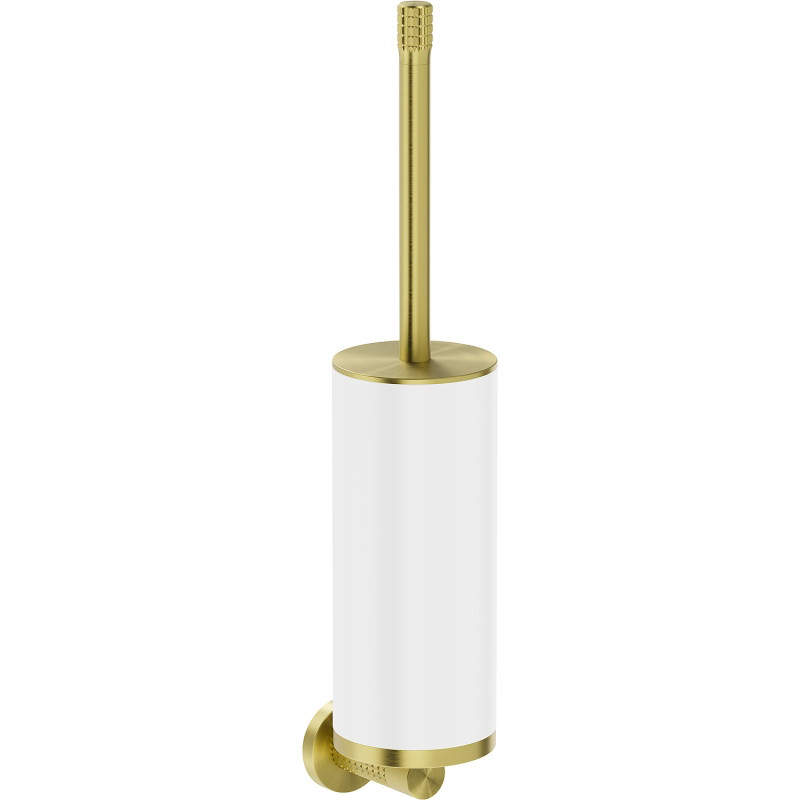 Mexen Triv wc-harja, valkoinen/harjattu kulta - 70A33071-55W