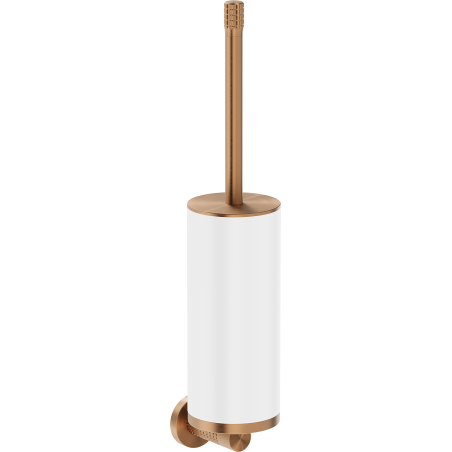 Mexen Triv toiletborstel, wit/geborsteld koper - 70A33071-65W