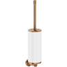 Mexen Triv toilet brush, white/brushed copper - 70A33071-65W