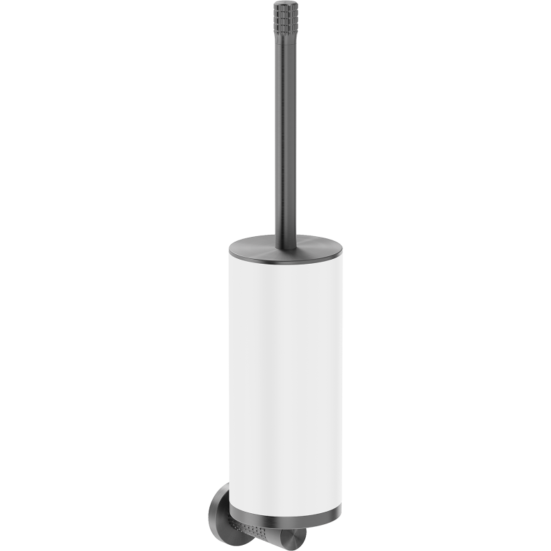 Mexen Triv szczotka toaletowa, biała/gun gray szczotkowany - 70A33071-66W