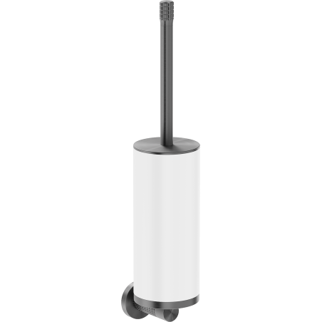 Mexen Triv Toilettenbürste, weiß/Gun Grey gebürstet - 70A33071-66W