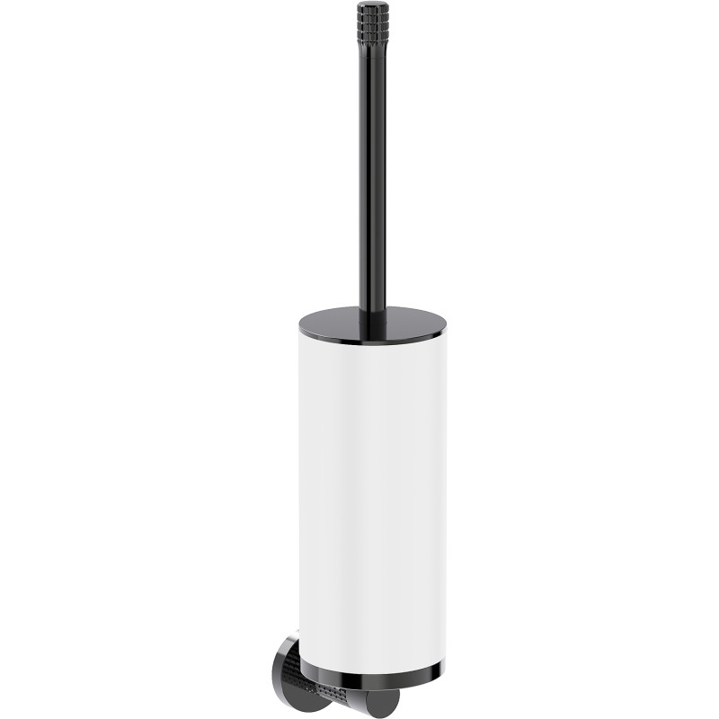 Mexen Triv cepillo de inodoro, blanco/black chrome - 70A33071-73W