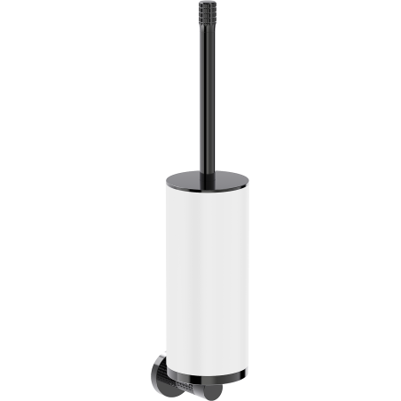 Mexen Triv cepillo de inodoro, blanco/black chrome - 70A33071-73W