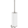Mexen Triv toilet brush, white/brushed nickel - 70A33071-97W