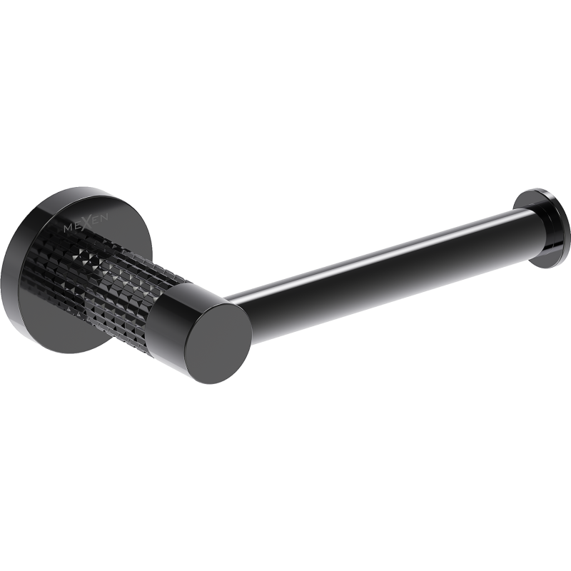 Mexen Triv tualetes papīra turētājs, melns hroms - 70A33025-73