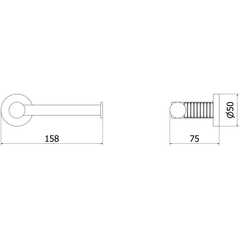 Mexen Triv uchwyt na papier toaletowy, nikiel szczotkowany - 70A33025-97