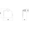 Mexen Triv uchwyt na papier toaletowy, chrom - 70A33021-00
