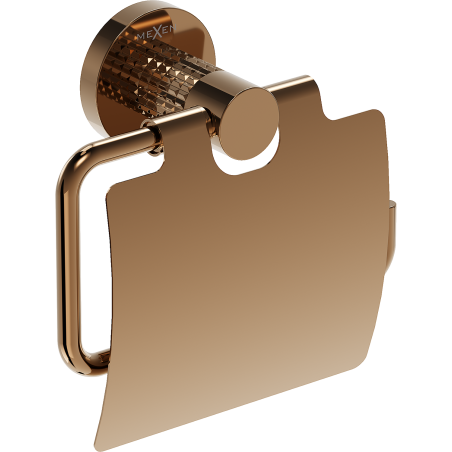 Mexen Triv tualetes papīra turētājs, rozā zelts - 70A33021-60