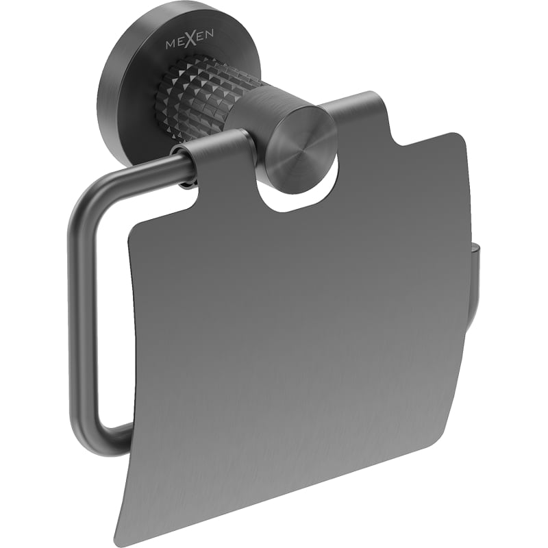 Mexen Triv toiletpapierhouder, geborsteld geweergrijs - 70A33021-66