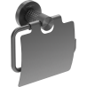 Mexen Triv toilet paper holder, brushed gun gray - 70A33021-66